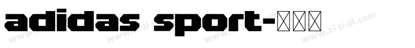 adidas sport字体转换